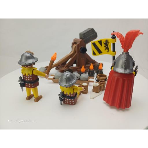 PLAYMOBIL 3653 CATAPULTA CON SOLDADOS MEDIEVAL (AÑO 1993) [5]
