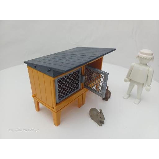 PLAYMOBIL CONEJERA CON CONEJOS ANIMALES  [3]