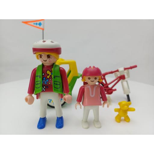 PLAYMOBIL 3068 BICICLETA CON CARRITO  (AÑO 1999) [3]