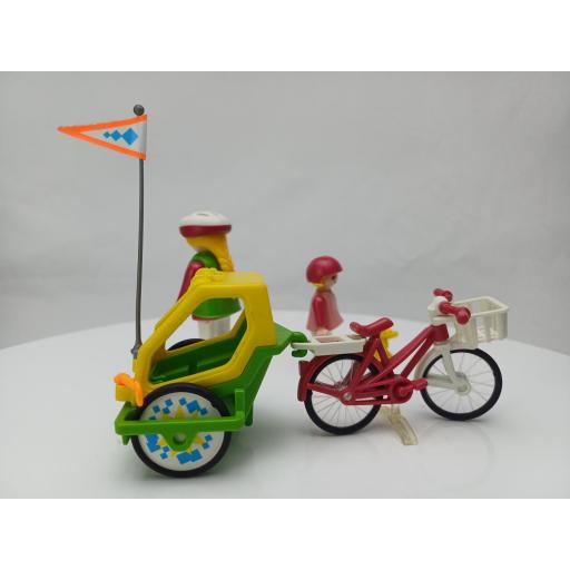 PLAYMOBIL 3068 BICICLETA CON CARRITO  (AÑO 1999) [4]