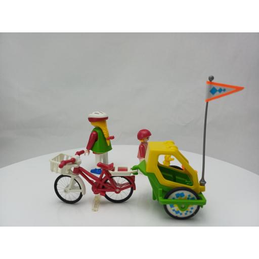PLAYMOBIL 3068 BICICLETA CON CARRITO  (AÑO 1999) [5]