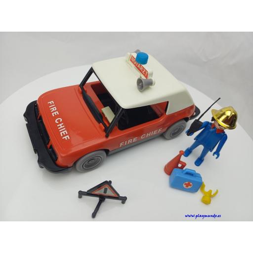 PLAYMOBIL 3216 COCHE DE BOMBEROS - FIRE CHIEF (AÑO 1977 - 1980) [0]