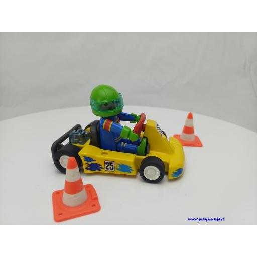 ​PLAYMOBIL 3013 KART CARRERAS CON PILOTO (AÑO 1998 - 2000) [1]