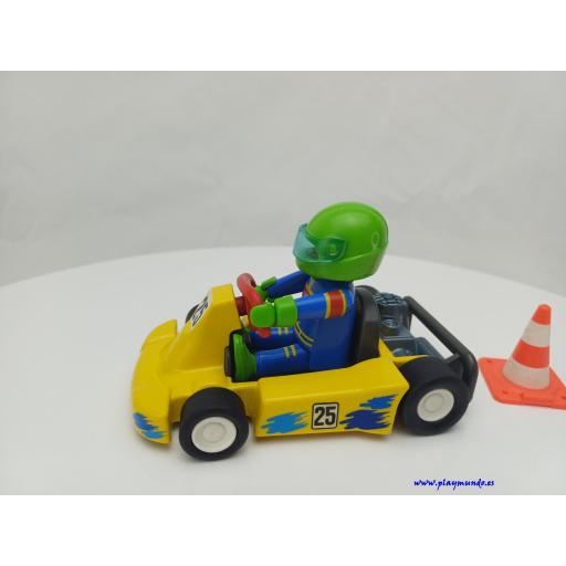 ​PLAYMOBIL 3013 KART CARRERAS CON PILOTO (AÑO 1998 - 2000) [2]