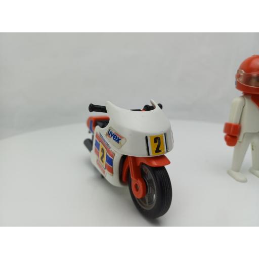 PLAYMOBIL 3303 MOTO DE CARRERAS (AÑO 1988-1993) [3]