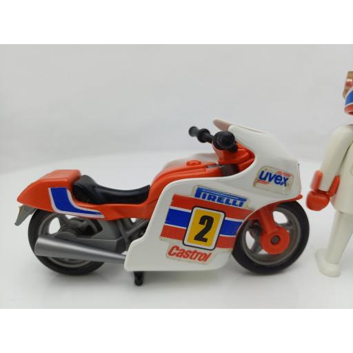 PLAYMOBIL 3303 MOTO DE CARRERAS (AÑO 1988-1993) [5]