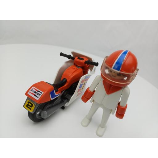PLAYMOBIL 3303 MOTO DE CARRERAS (AÑO 1988-1993) [6]