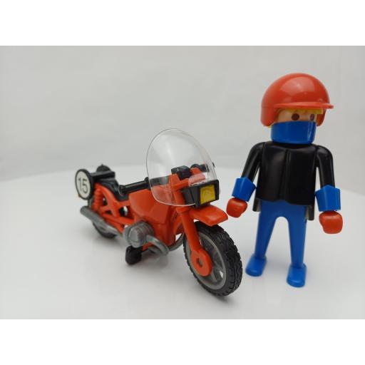 PLAYMOBIL 3565 MOTO DE CARRERAS (AÑO 1982 - 1988) [2]