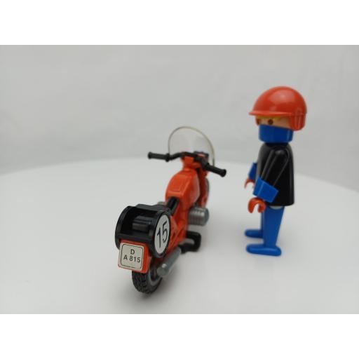 PLAYMOBIL 3565 MOTO DE CARRERAS (AÑO 1982 - 1988) [4]