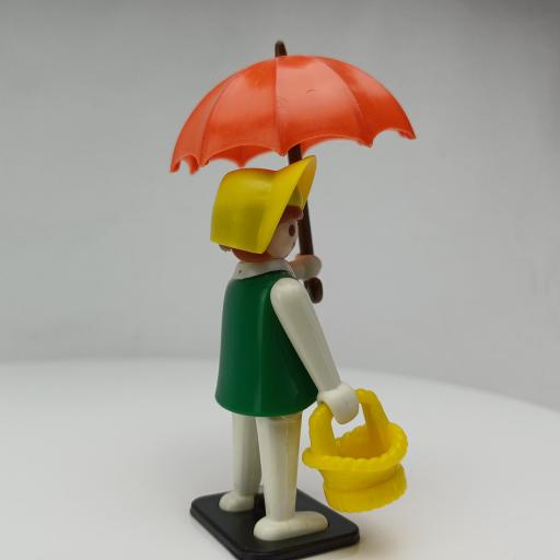 PLAYMOBIL 3345 DAMA OESTE CON PARAGUAS (AÑO 1976 - 1978) [1]