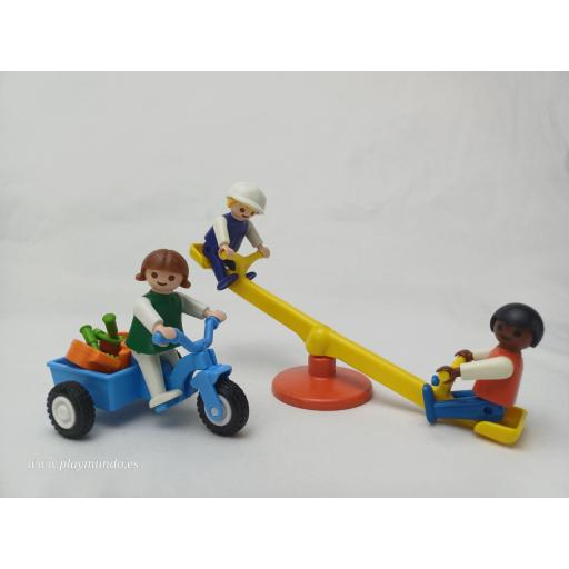 PLAYMOBIL 3308 NIÑOS CON BALANCIN (AÑO 1988 - 1993)