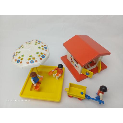 PLAYMOBIL 3497 NIÑOS CASITA Y ARENERO  (AÑO 1985 - 1995) [1]