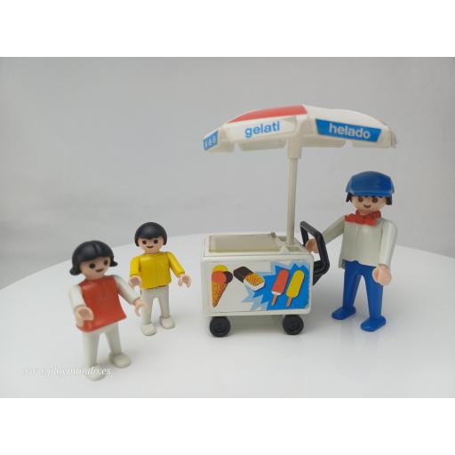 PLAYMOBIL 3563 CARRITO HELADOS (AÑO 1983 - 1992)