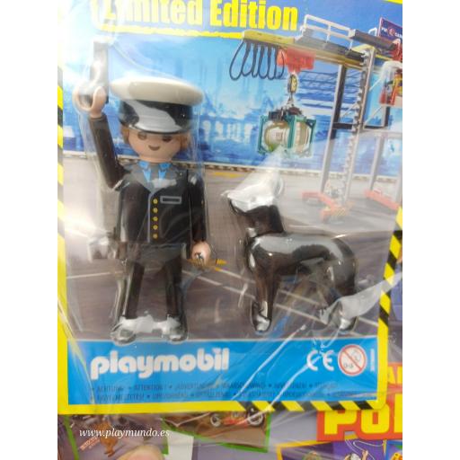 PLAYMOBIL REVISTA BLUE Nº83  POLICIA CON PERRO (SEPTIEMBRE 2025)  [1]