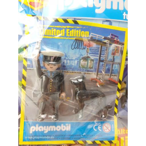 PLAYMOBIL REVISTA BLUE Nº83  POLICIA CON PERRO (SEPTIEMBRE 2025)  [2]