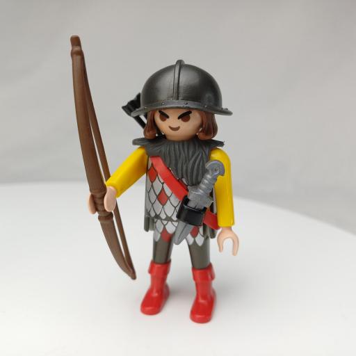 PLAYMOBIL GUERRERO CABALLERO MEDIEVAL MUÑECO CLICK  MOD0979