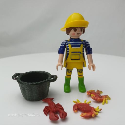 PLAYMOBIL SERIE 10 CHICAS MARISCADORA PESCADORA  [0]