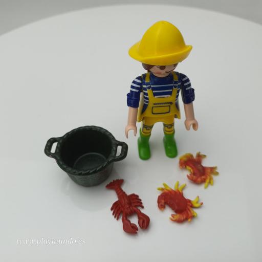 PLAYMOBIL SERIE 10 CHICAS MARISCADORA PESCADORA  [1]