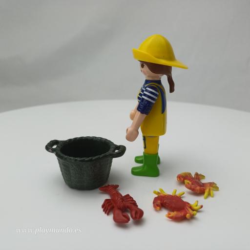 PLAYMOBIL SERIE 10 CHICAS MARISCADORA PESCADORA  [2]