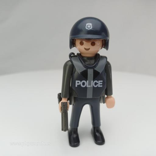 PLAYMOBIL MUÑECO CLICK  POLICIA AGENTE MOD486 [0]