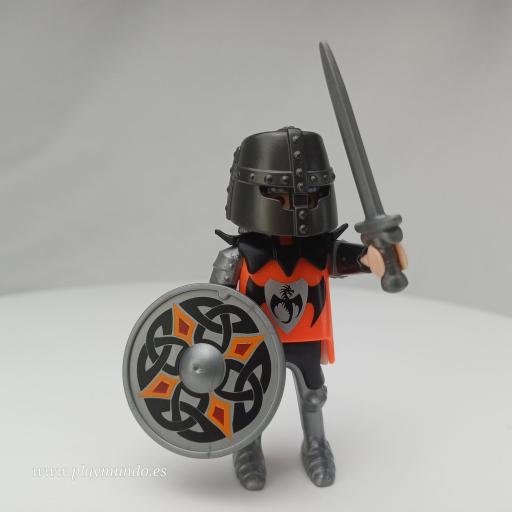 PLAYMOBIL GUERRERO CABALLERO MEDIEVAL MUÑECO CLICK  MOD0979