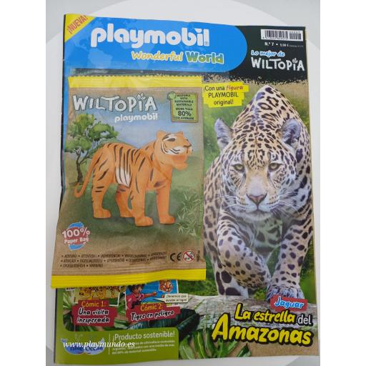 PLAYMOBIL REVISTA WILTOPIA  Nº 7  (septiembre 2025) Con figura de tigre. [0]