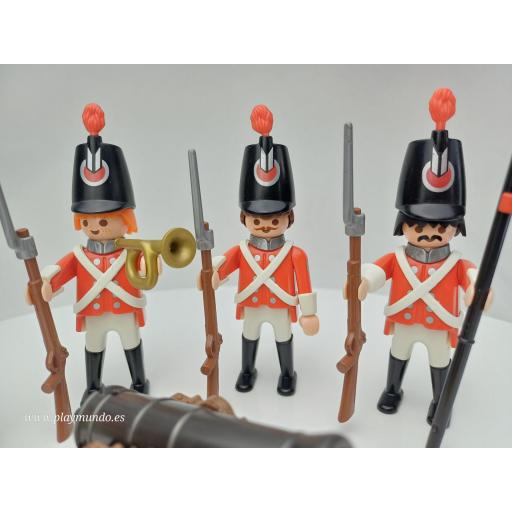 PLAYMOBIL 3795 SOLDADOS INGLESES  (AÑO 1990) [2]