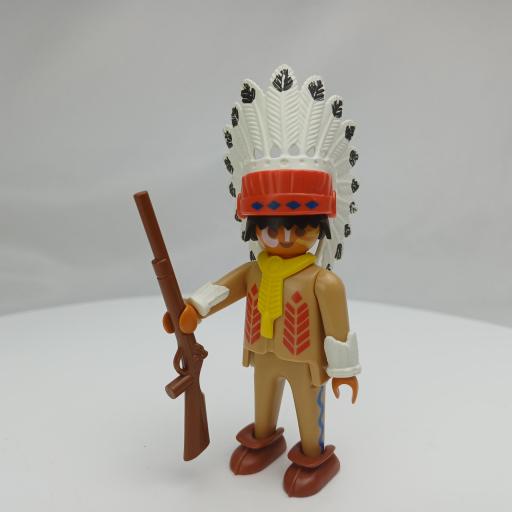 PLAYMOBIL 3395  JEFE INDIO OESTE WESTERN (AÑO  1992) [1]