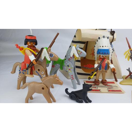 PLAYMOBIL 3733 POBLADO INDIO (AÑO 1989 - 1995) [1]