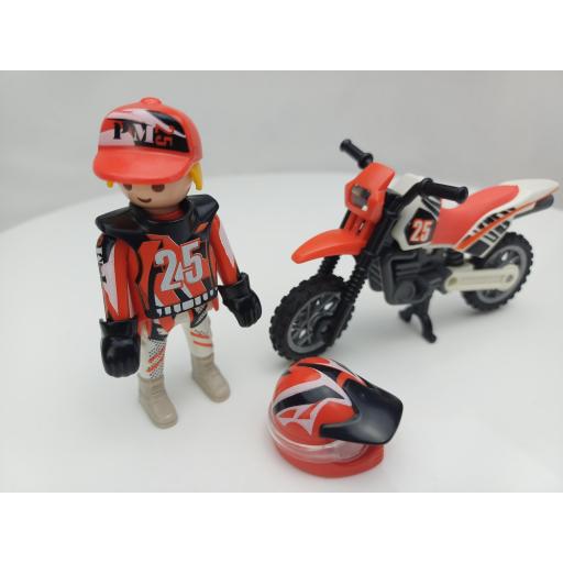 PLAYMOBIL 9357 SPECIAL MOTO MOTOCROSS  (AÑO 2018) [1]