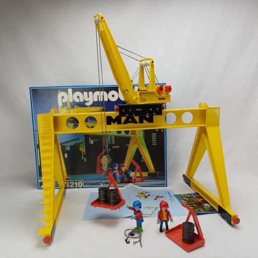 PLAYMOBIL 4210 GRUA FERROCARRIL CARGADORA (VERSION 4 AÑO 1997 - 2001) [0]