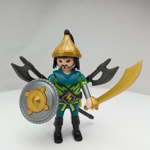 PLAYMOBIL GUERRERO CABALLERO MEDIEVAL MUÑECO CLICK  MOD0974
