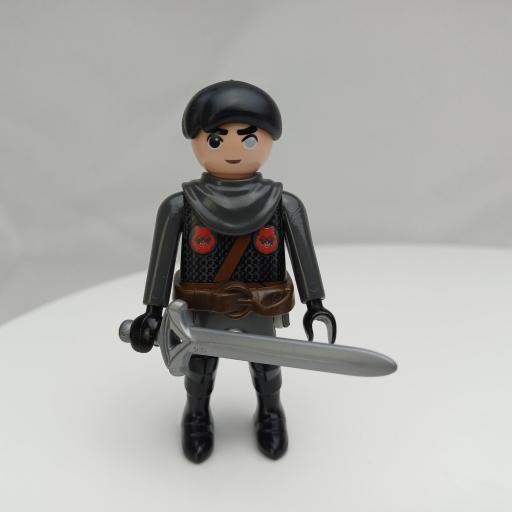 PLAYMOBIL GUERRERO CABALLERO MEDIEVAL MUÑECO CLICK  MOD1023 [0]
