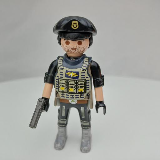 PLAYMOBIL MUÑECO CLICK  POLICIA AGENTE MOD489 [0]