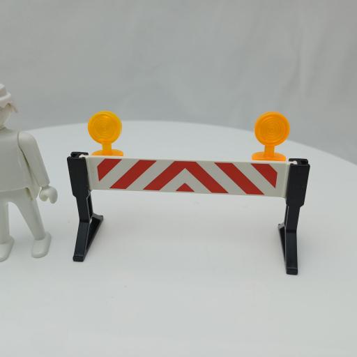 PLAYMOBIL VALLA DE OBRA CONSTRUCCION TRAFICO mod02