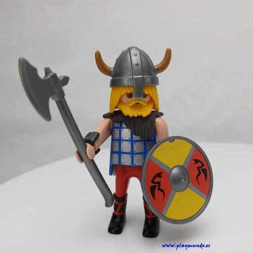 PLAYMOBIL GUERRERO VIKINGO CABALLERO MEDIEVAL MUÑECO CLICK  MOD1028 [0]