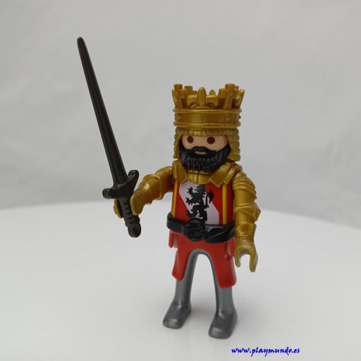 PLAYMOBIL REY GUERRERO CABALLERO MEDIEVAL MUÑECO CLICK  MOD1032 [0]