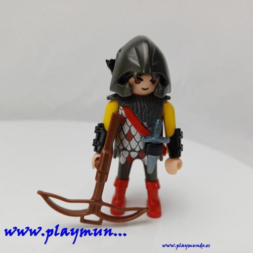 PLAYMOBIL GUERRERO CABALLERO MEDIEVAL MUÑECO CLICK  MOD1034