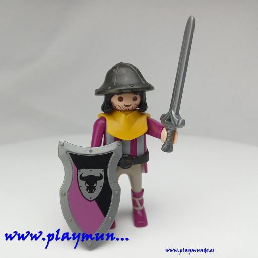 PLAYMOBIL GUERRERO CABALLERO MEDIEVAL MUÑECO CLICK  MOD1097