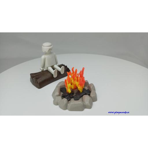 PLAYMOBIL FUEGO HOGUERA CON TRONCO [0]