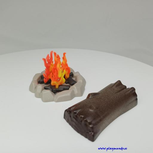 PLAYMOBIL FUEGO HOGUERA CON TRONCO [3]