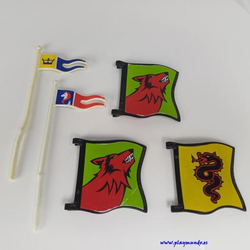 PLAYMOBIL BANDERAS MEDIEVALES (CON DEFECTO) [0]