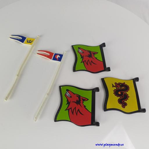 PLAYMOBIL BANDERAS MEDIEVALES (CON DEFECTO) [1]