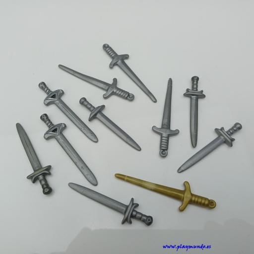 PLAYMOBIL ESPADAS  MEDIEVALES (CON DEFECTO) [0]