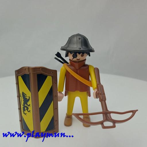 PLAYMOBIL 3651  CABALLERO BALLESTERO MEDIEVAL (AÑO 1993)