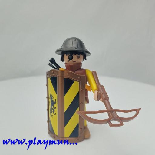 PLAYMOBIL 3651  CABALLERO BALLESTERO MEDIEVAL (AÑO 1993) [0]