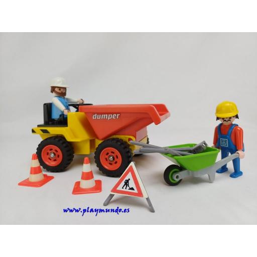 PLAYMOBIL 3756 DUMPER CONSTRUCCION (1988 -1997) [0]