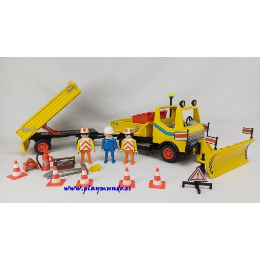 PLAYMOBIL 3454 CAMION CONSTRUCCION  (AÑO 1986 - 1992)