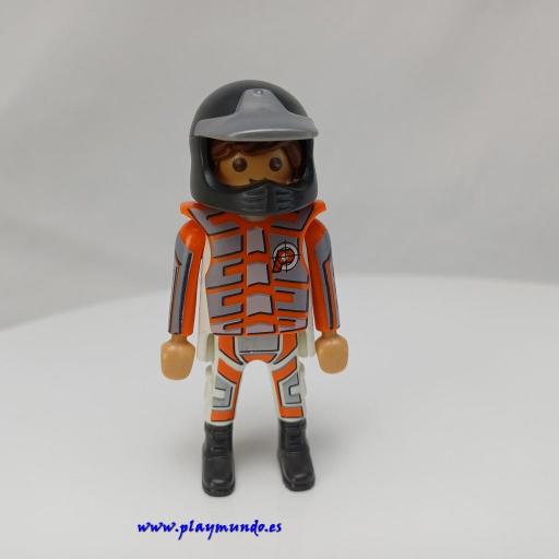PLAYMOBIL MUÑECO CLICK MOTORISTA  mod816