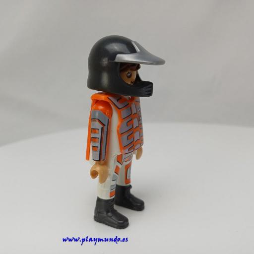 PLAYMOBIL MUÑECO CLICK MOTORISTA  mod816 [1]